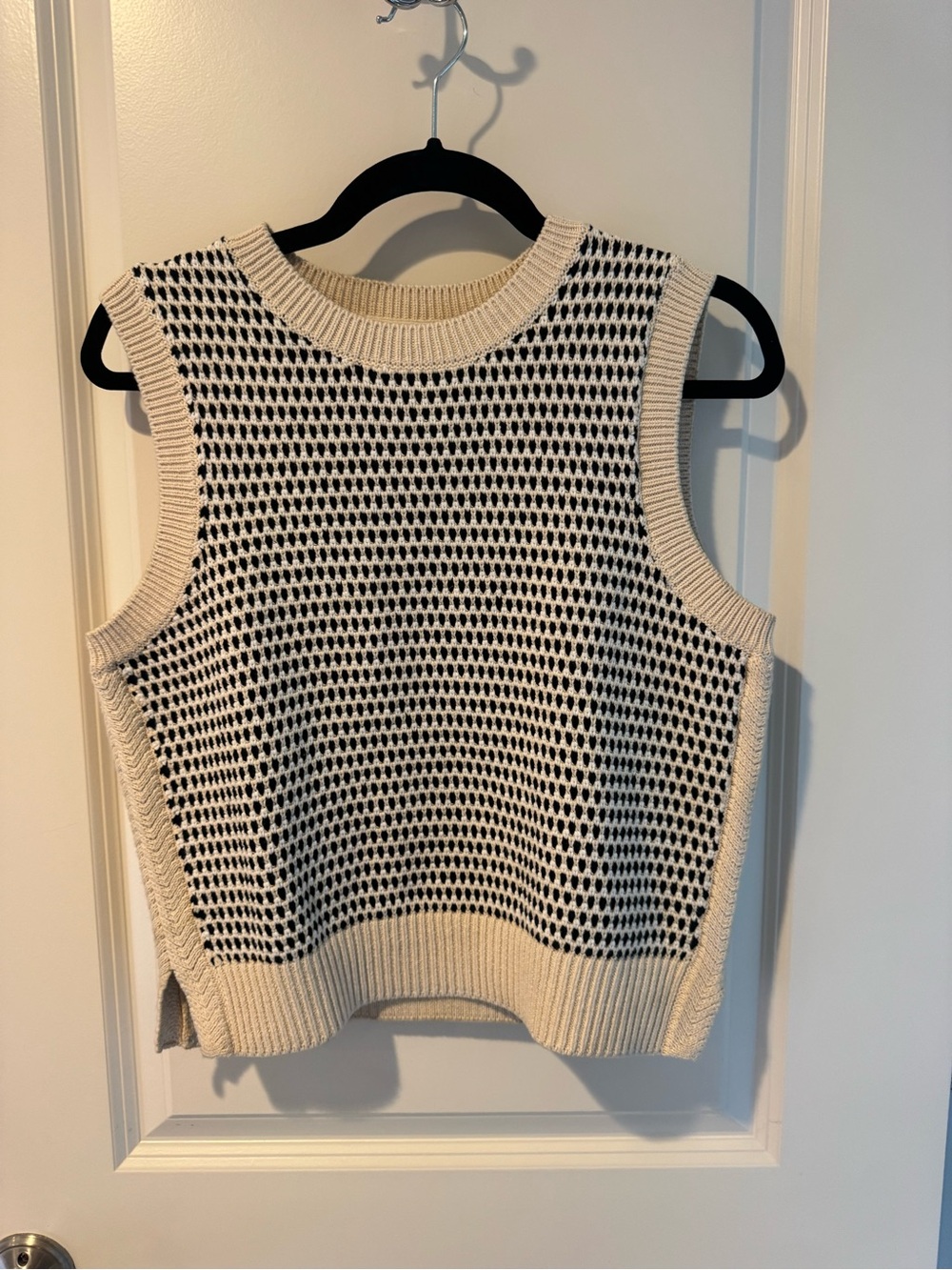Varley Knowles Textured Knit Vest Birch Multi Stitch | S - Picture 5 of 8